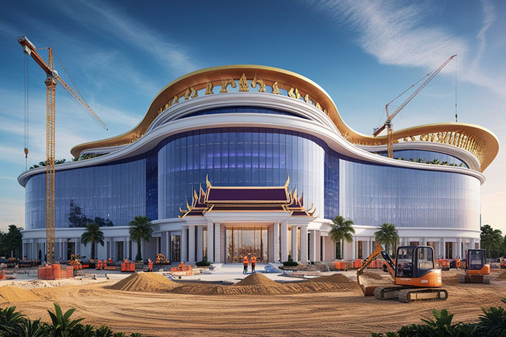 The Thai government has selected the first four cities for the construction of entertainment complexes