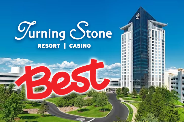 Turning Stone Resort Casino has been named the best in New York for the eighth consecutive year