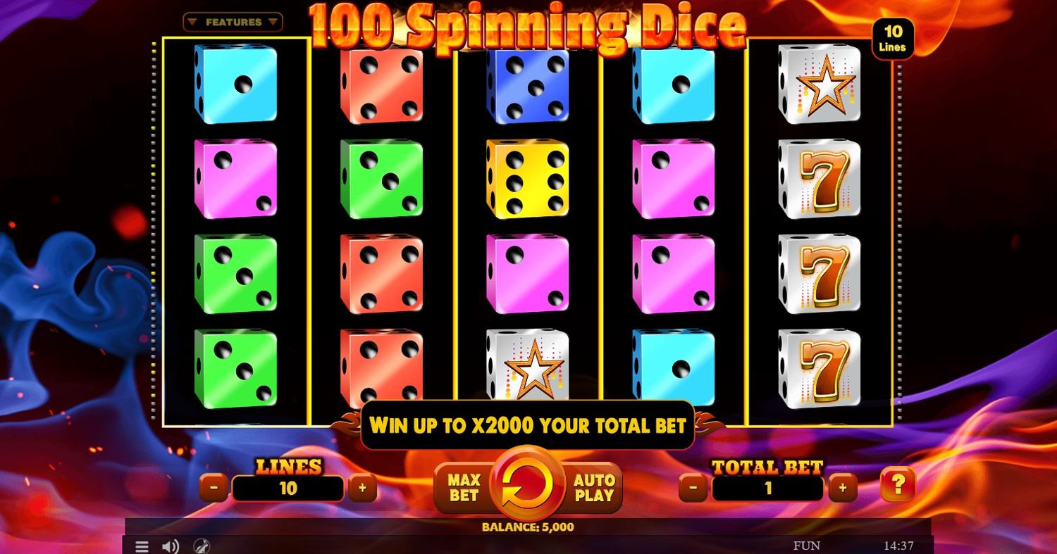 100 Spinning Dice Gameplay Image