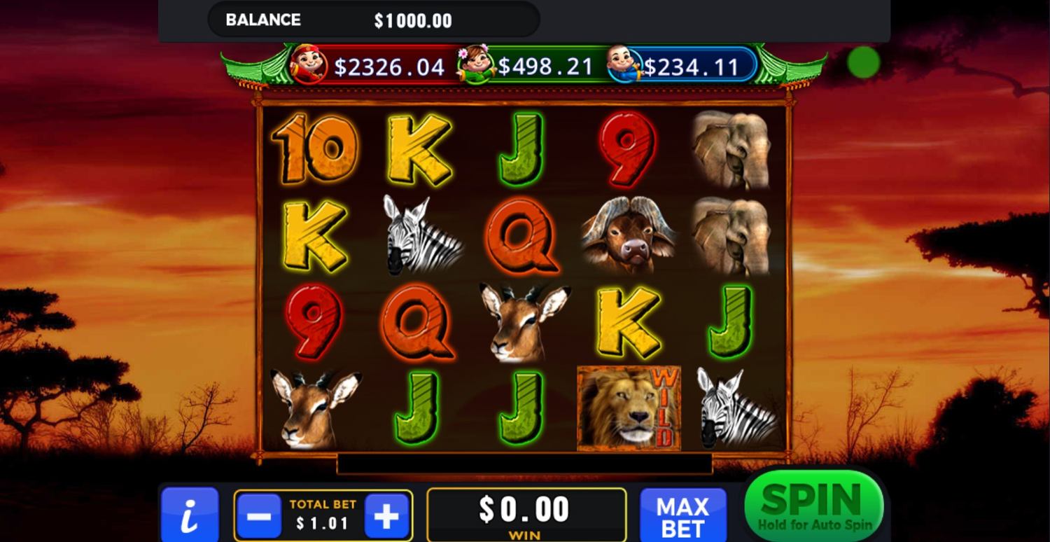 101 Lions Gameplay Image