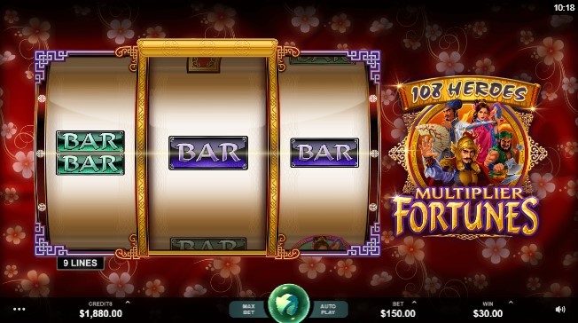108 Heroes Multiplier Fortunes Gameplay Image