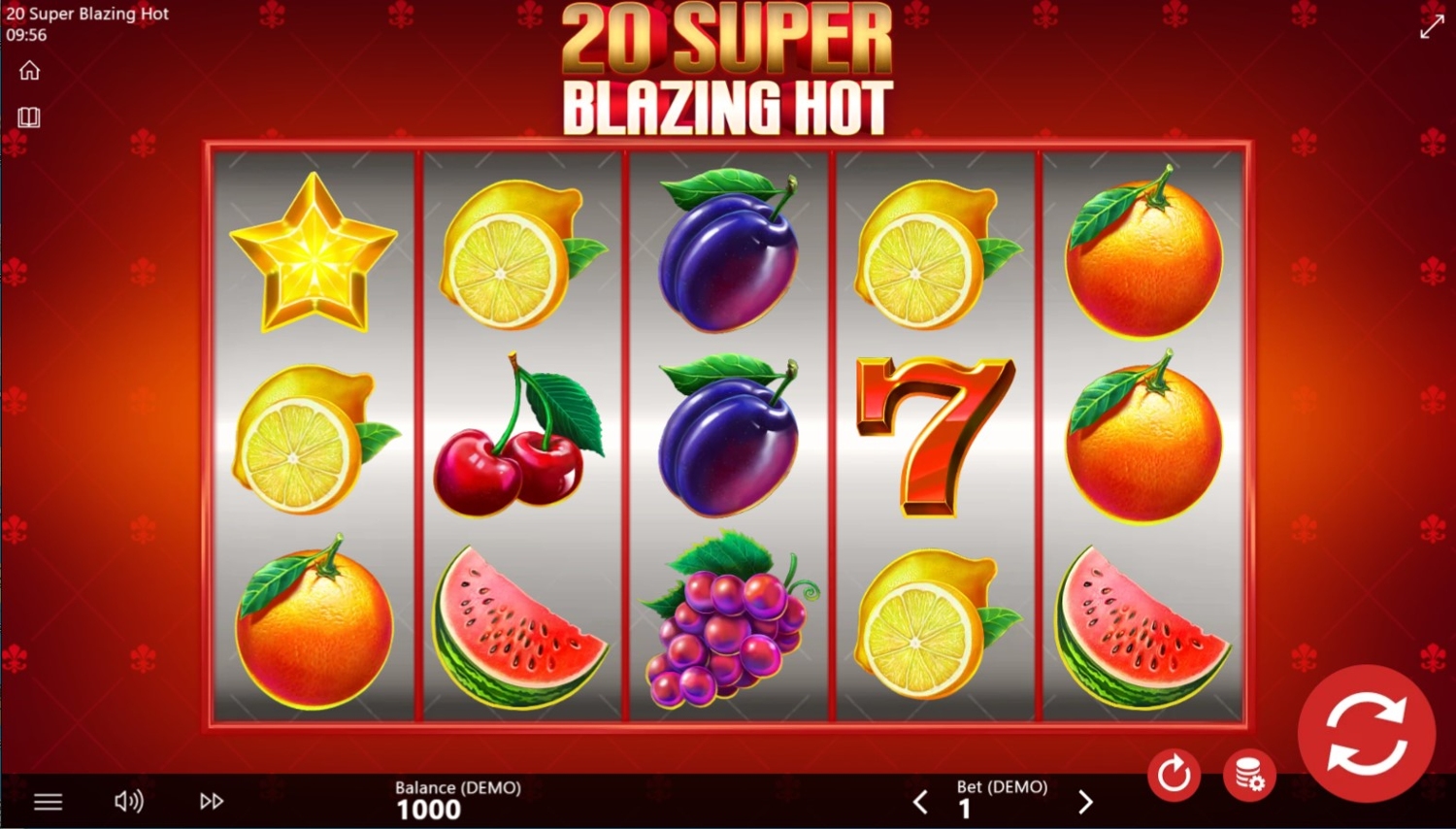 20 Super Blazing Hot Gameplay Image