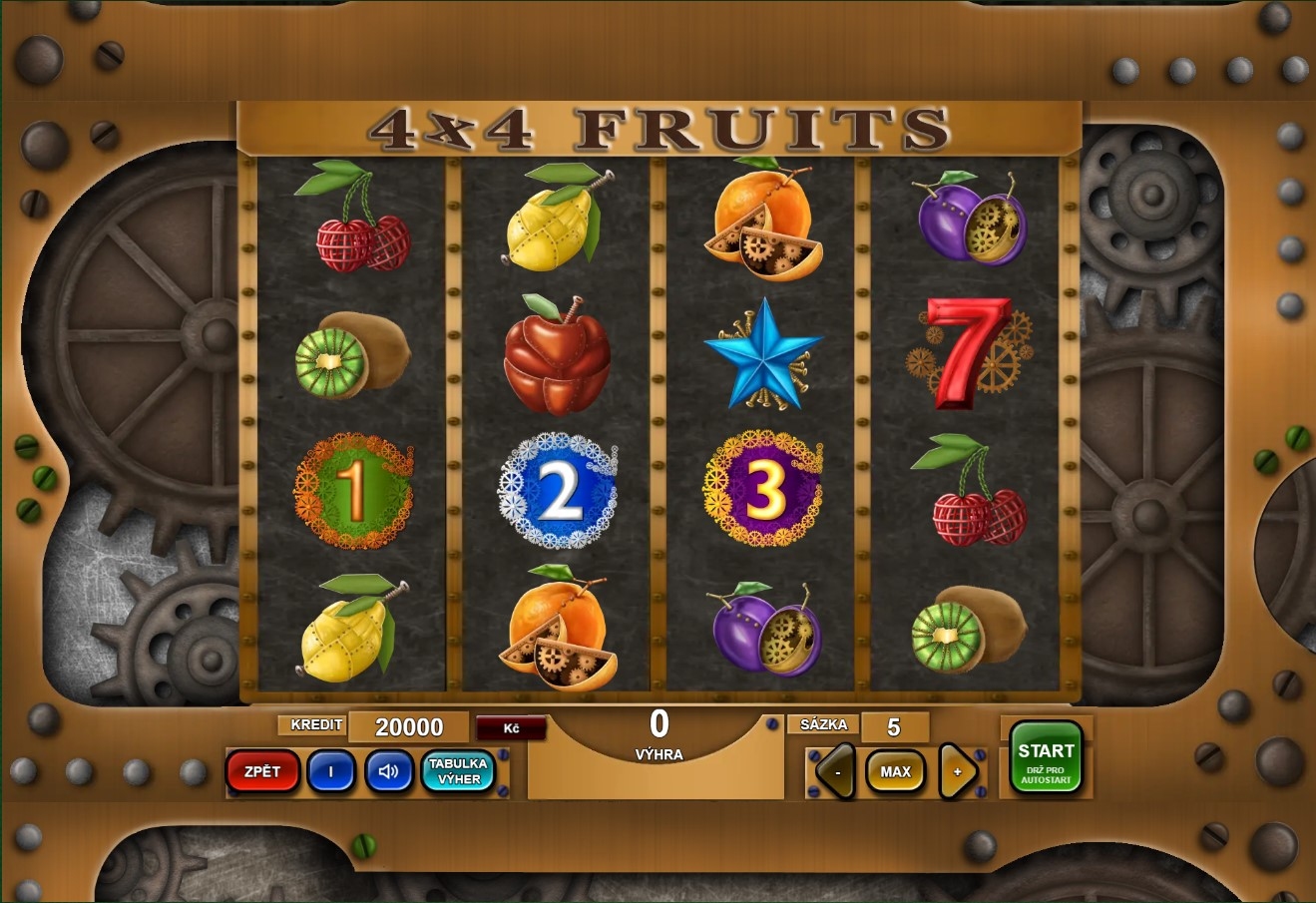 4×4 Fruits Gameplay Image