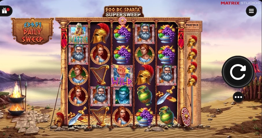 500 BC Sparta Supersweep Gameplay Image