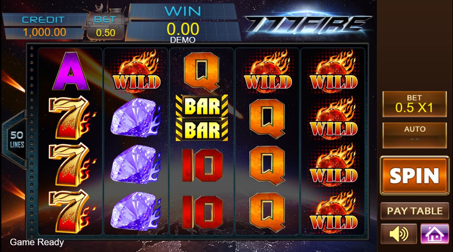 777 Fire Gameplay Image