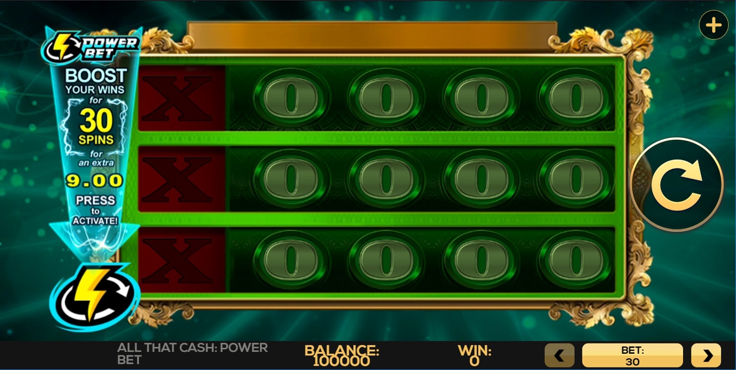 All That Cash Power Bet Gameplay Image