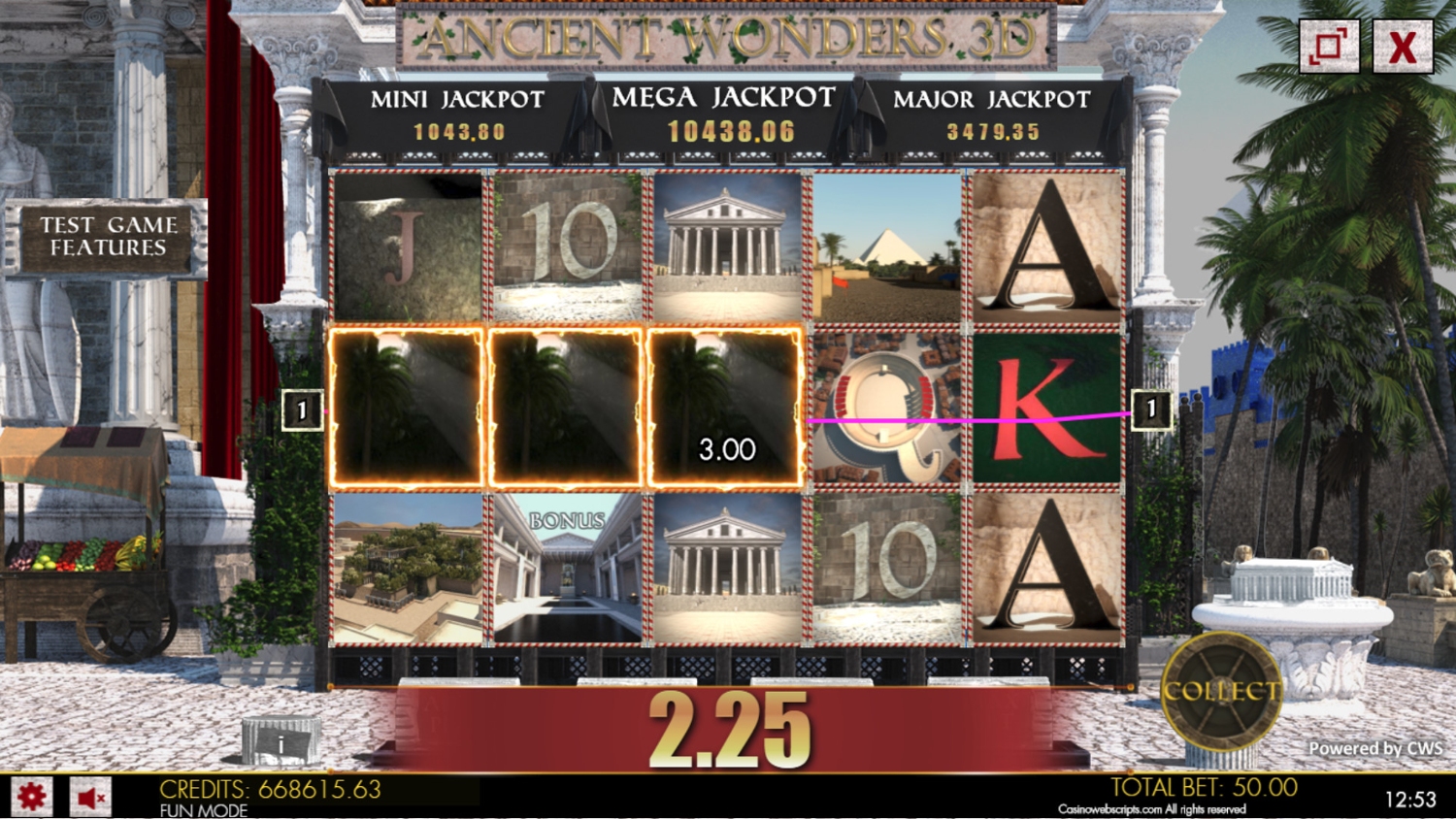 Ancient Wonders 3D Gameplay Image