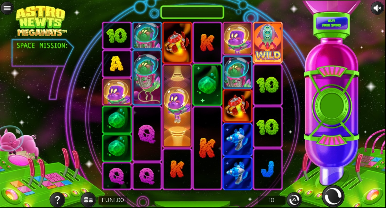Astro Newts Megaways Gameplay Image