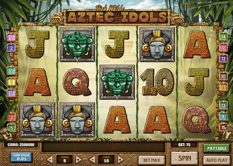 Aztec Idols Gameplay Image