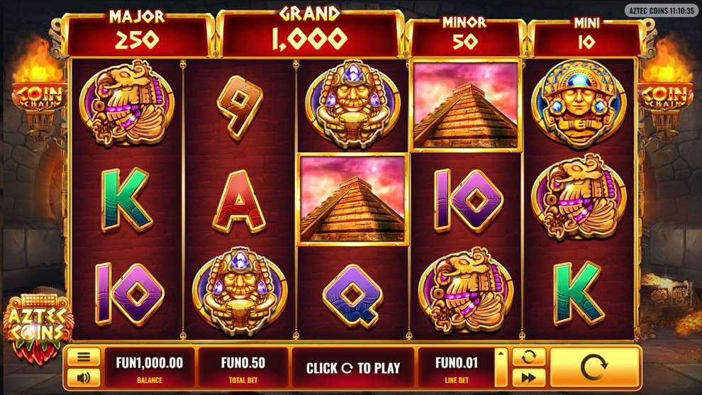 Aztecs Coins Gameplay Image