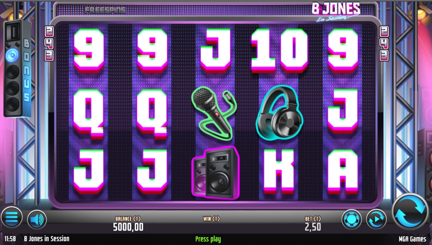 B Jones in Session Gameplay Image