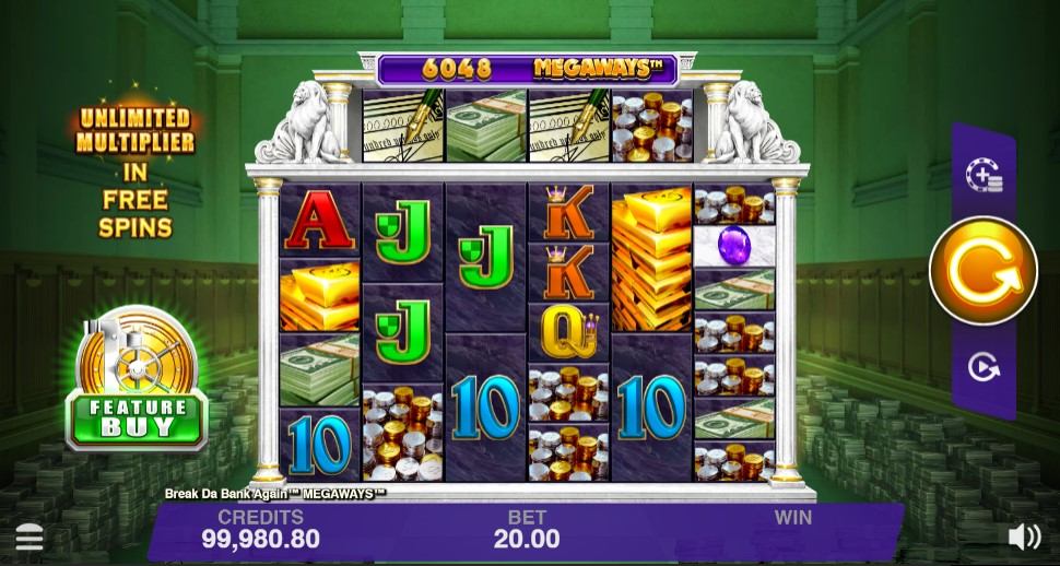 Break Da Bank Again Megaways Gameplay Image