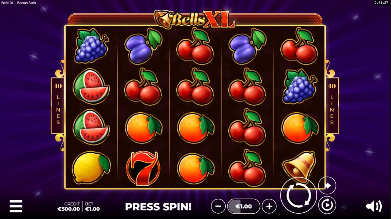 Bells XL Bonus Spin Gameplay Image