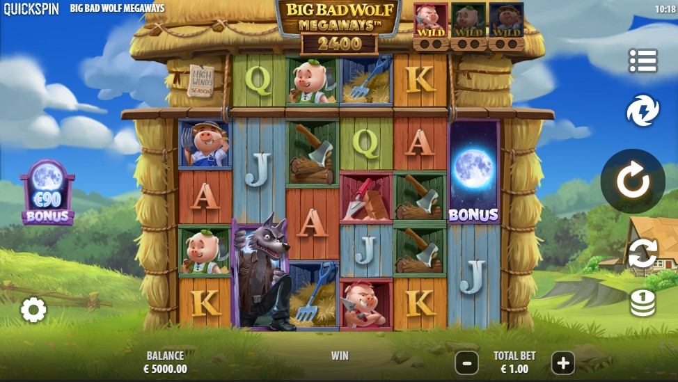 Big Bad Wolf Megaways Gameplay Image