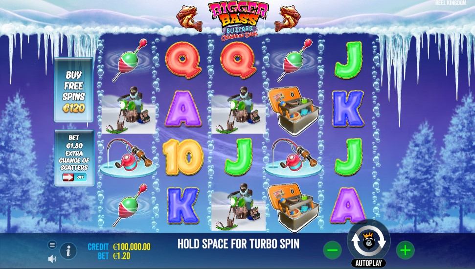 Bigger Bass Blizzard: Christmas Catch Gameplay Image