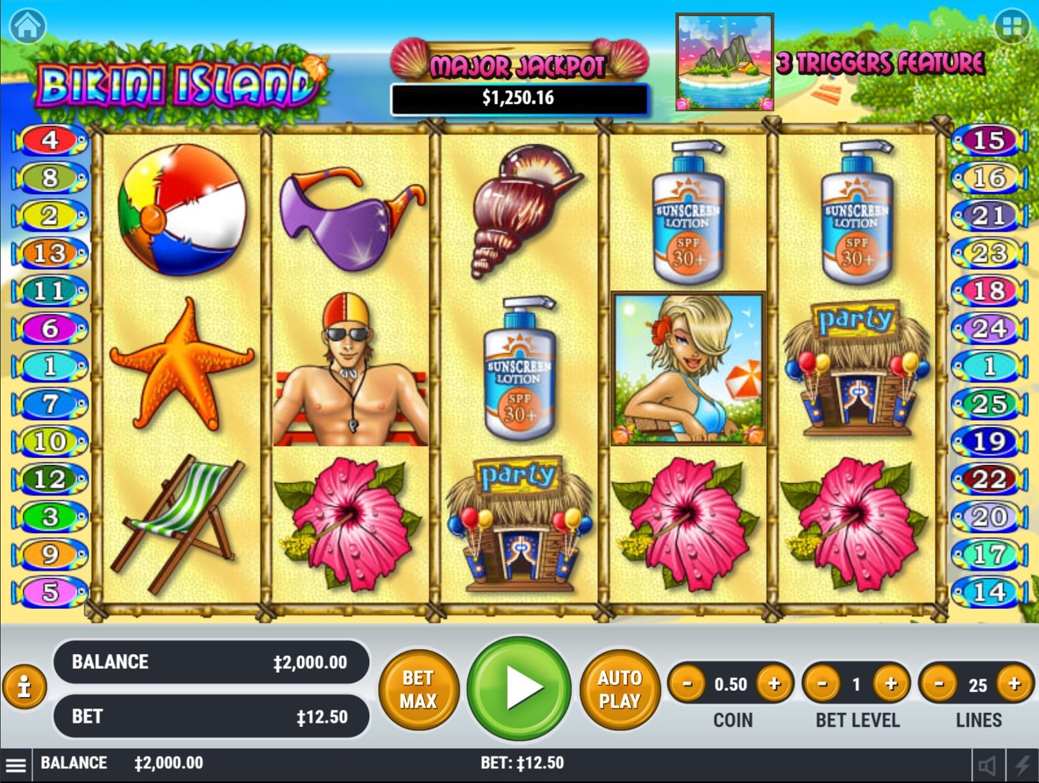 Bikini Island Gameplay Image