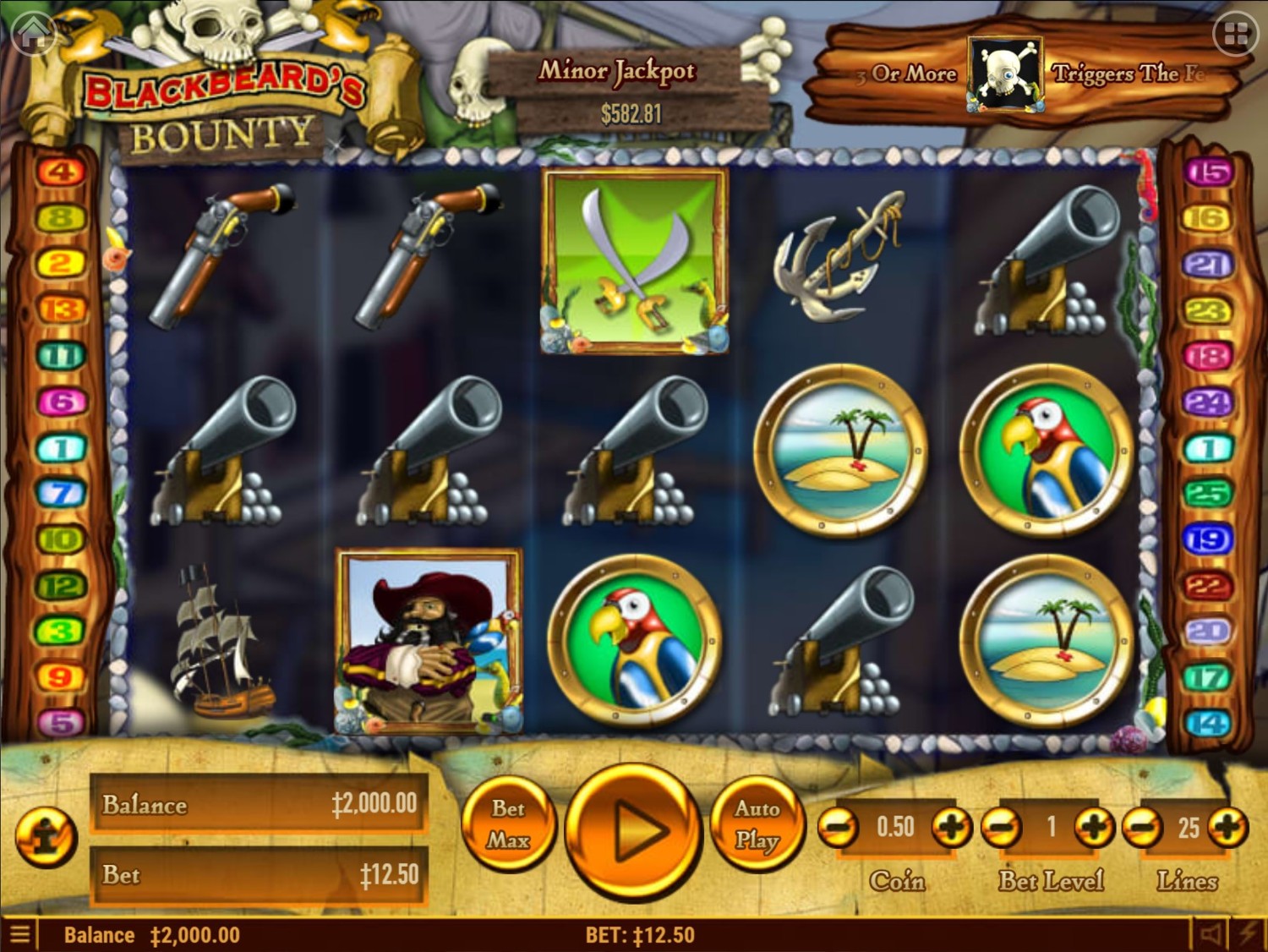 Blackbeard’s Bounty Gameplay Image