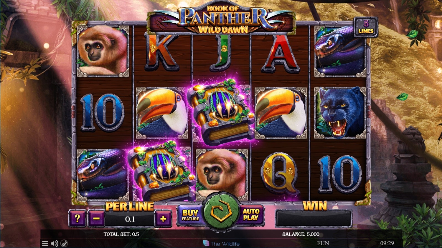 Book Of Panther: Wild Dawn Gameplay Image