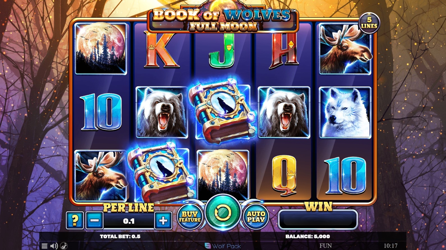 Book Of Wolves: Full Moon Gameplay Image