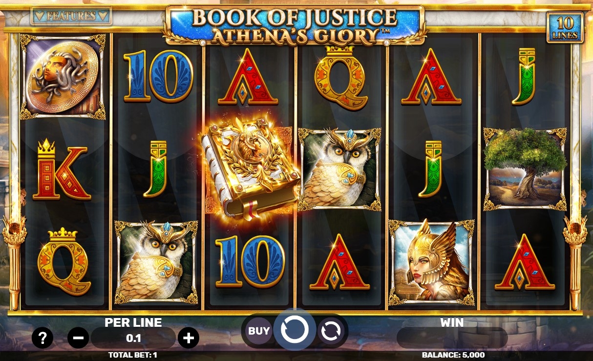 Book of Justice Athena’s Glory Gameplay Image
