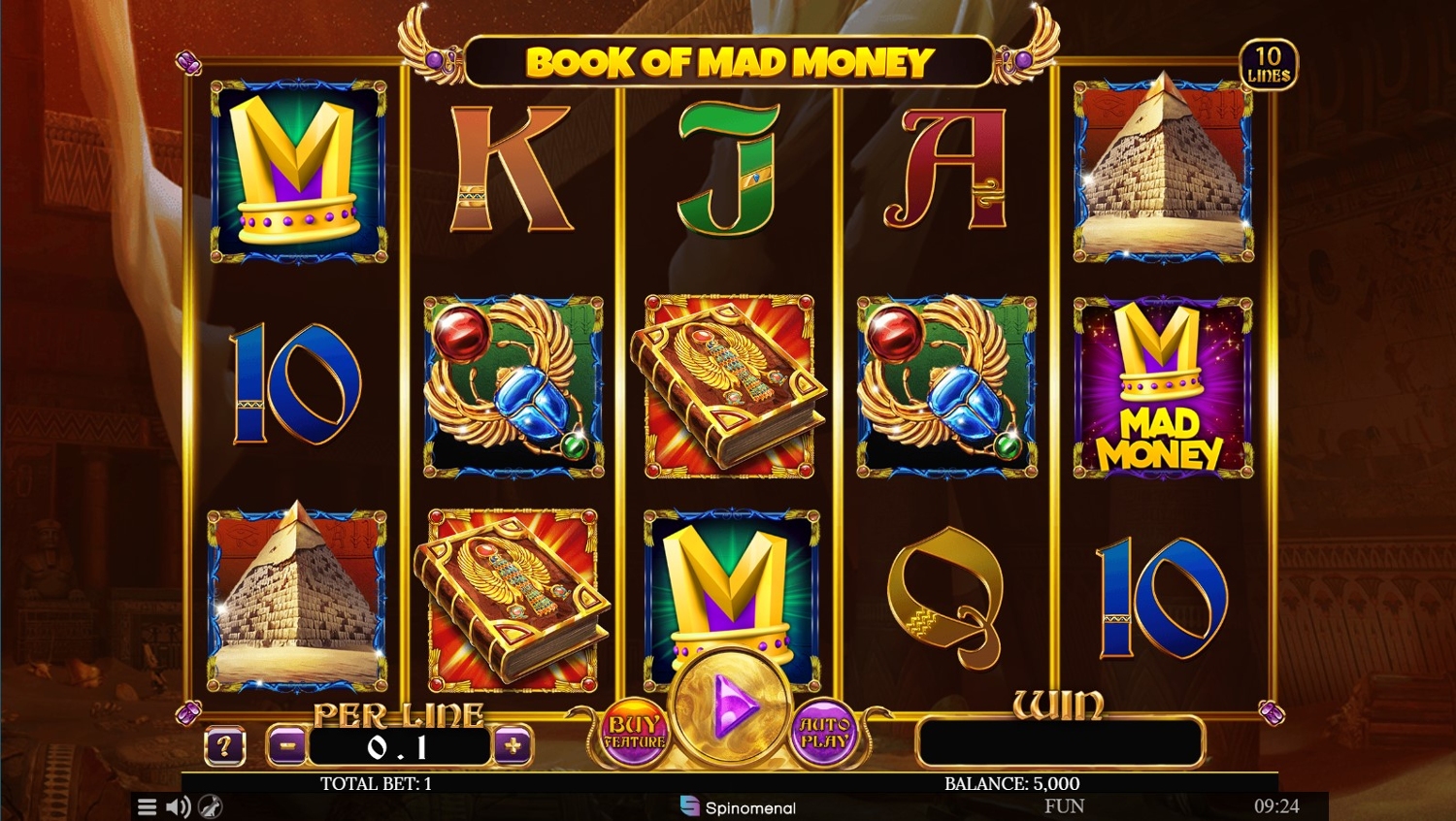 Book of Mad Money Gameplay Image