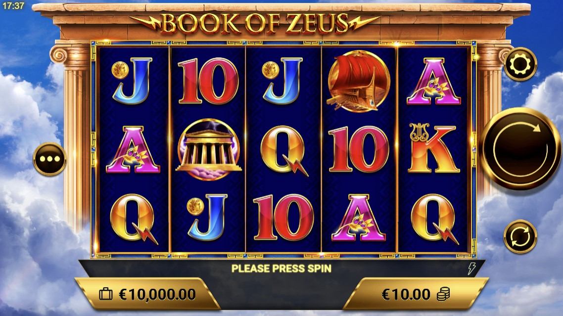 Book of Zeus Gameplay Image