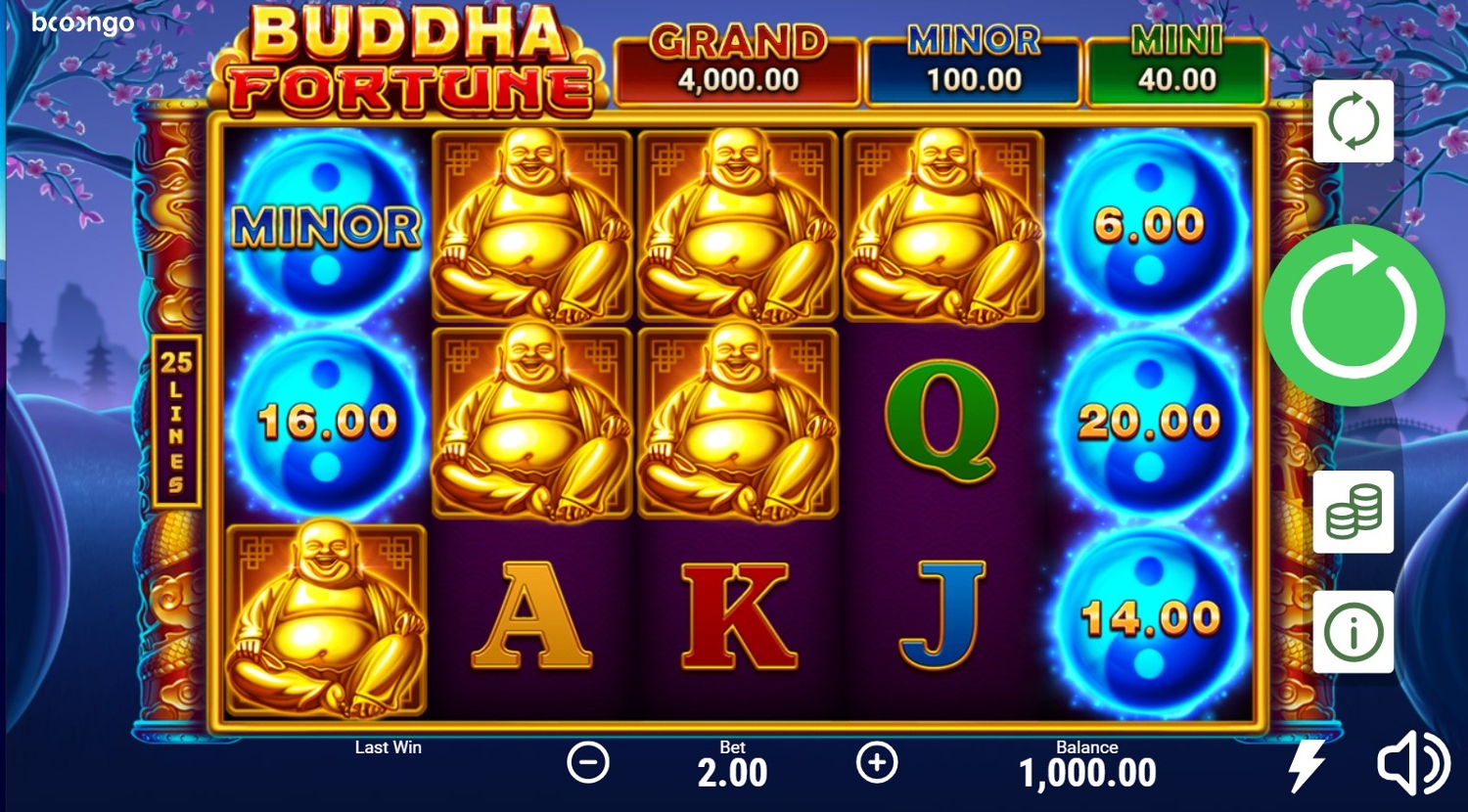 Buddha Fortune Hold and Win Gameplay Image