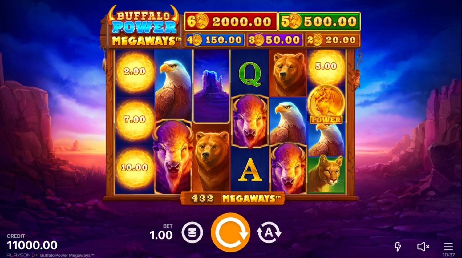 Buffalo Power Megaways Gameplay Image
