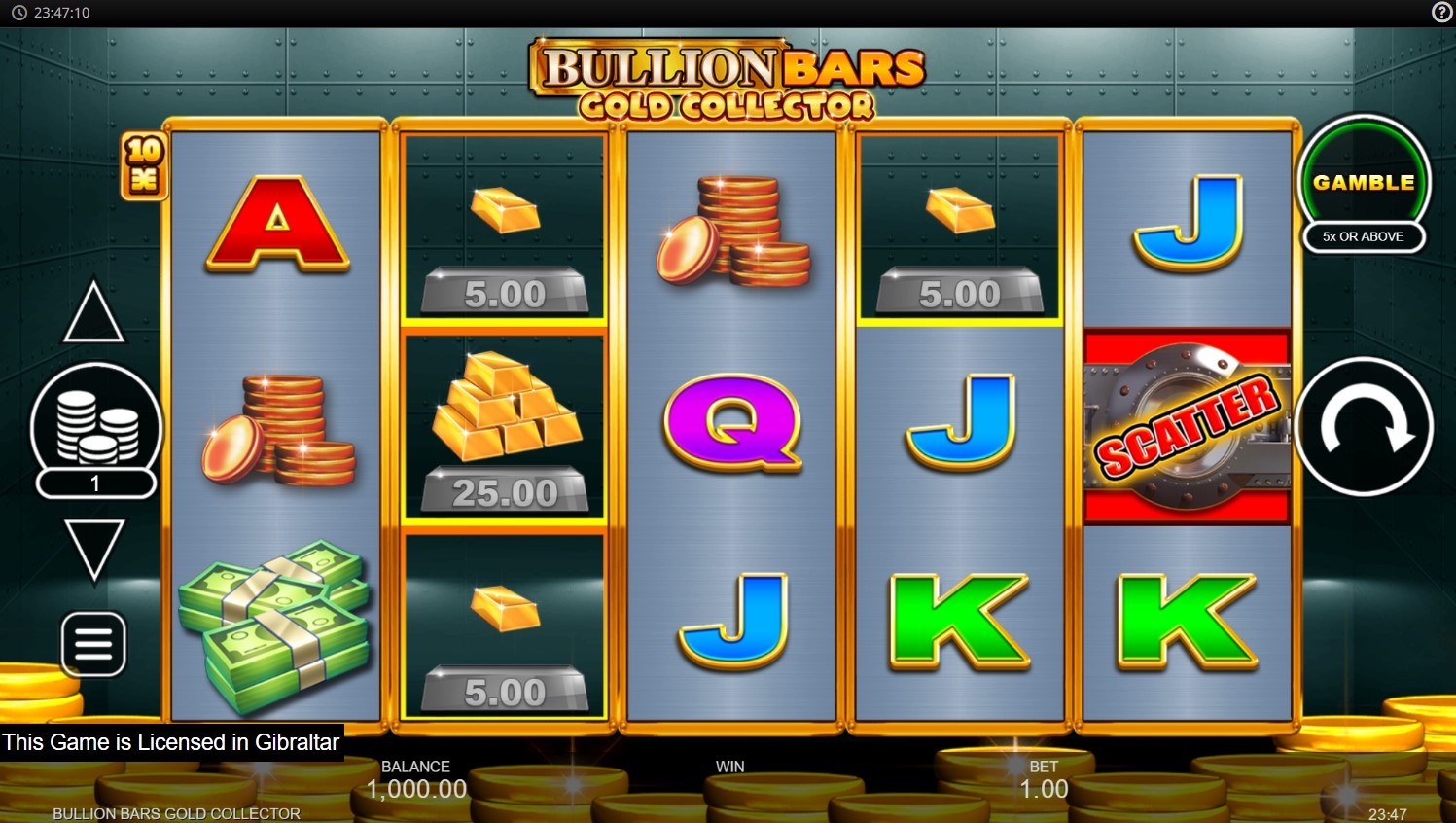 Bullion Bars Gold Collector Gameplay Image