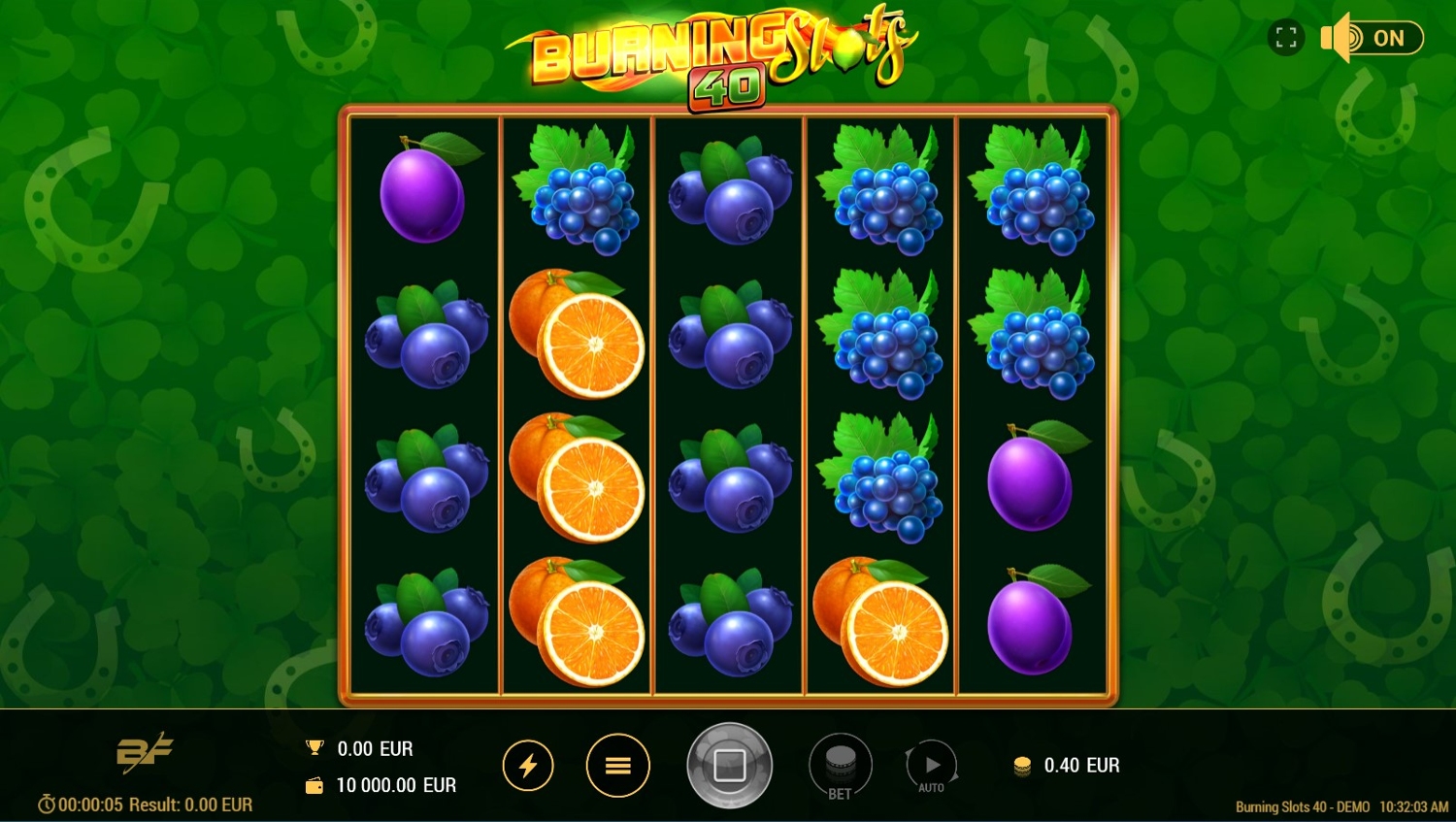 Burning Slots 40 Gameplay Image