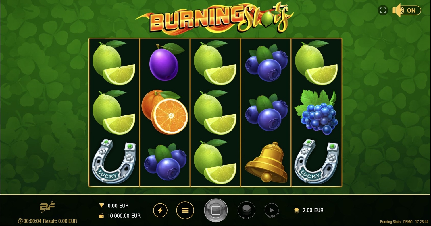 Burning Slots Gameplay Image