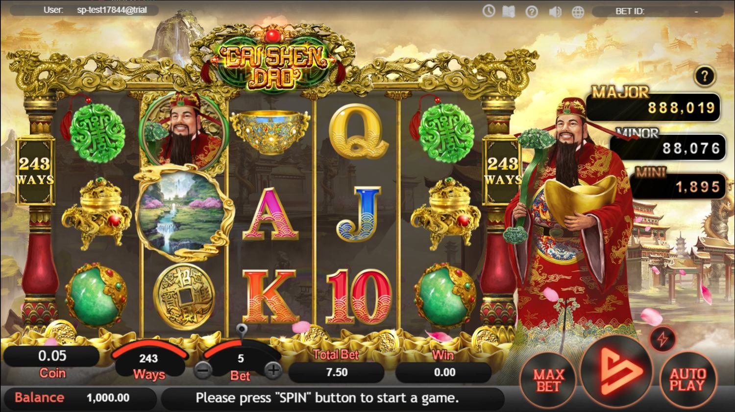 Cai Shen Dao Gameplay Image