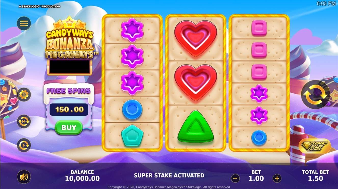 Candyways Bonanza Megaways Gameplay Image