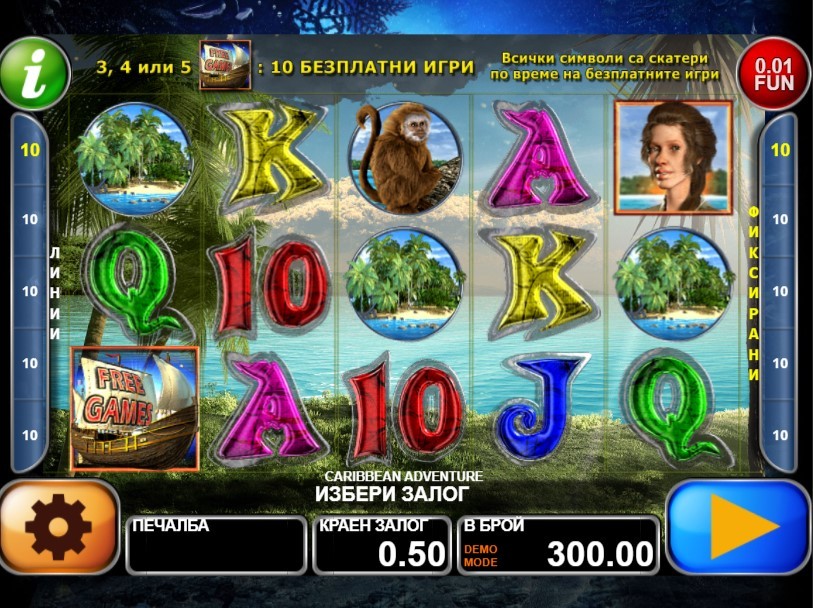 Caribbean Adventure Gameplay Image