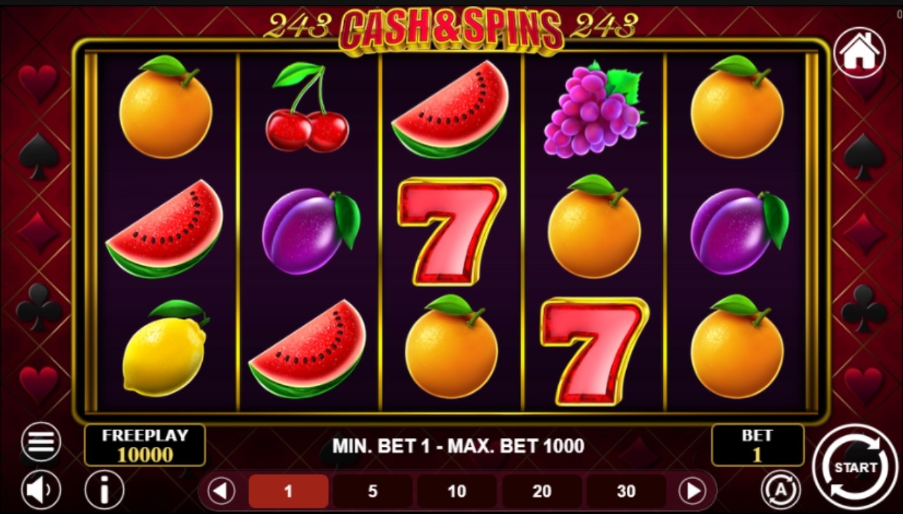 Cash & Spins 243 Gameplay Image