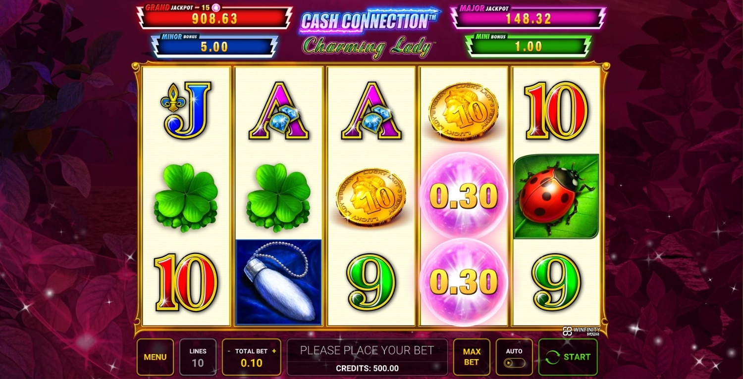 Cash Connection“ Charming Lady Gameplay Image