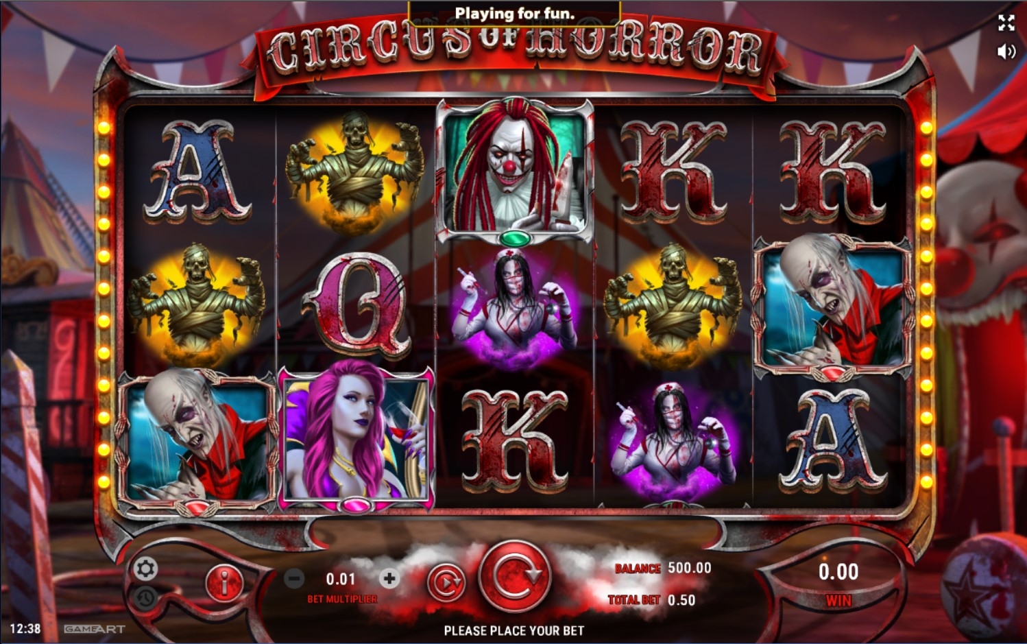 Circus of Horror Gameplay Image