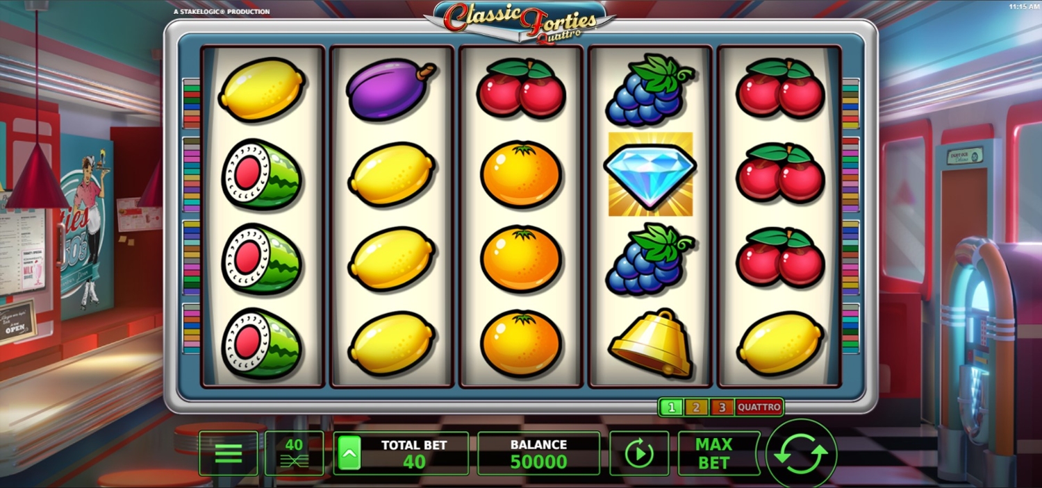 Classic Forties Quattro Gameplay Image