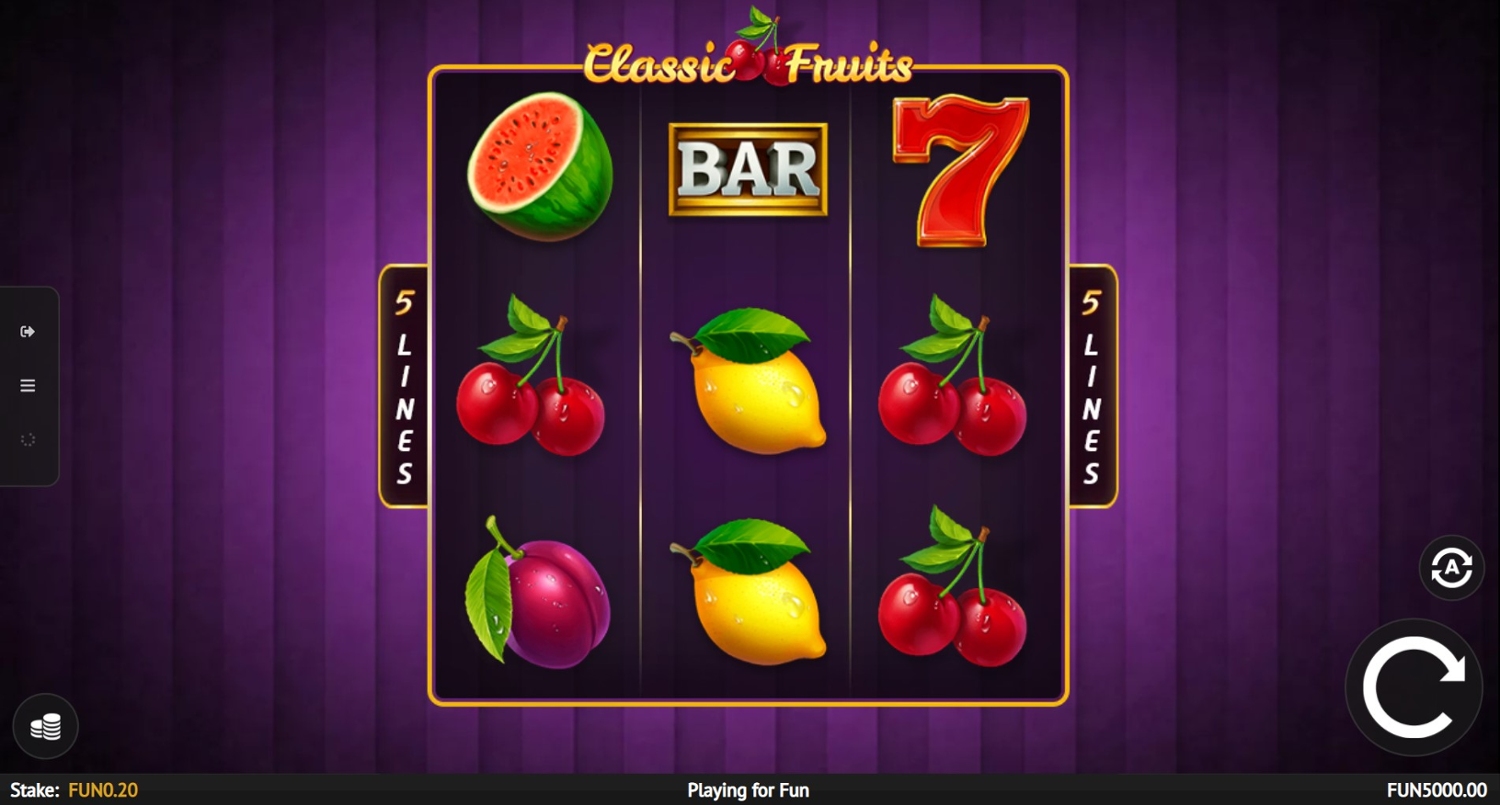 Classic Fruits Gameplay Image