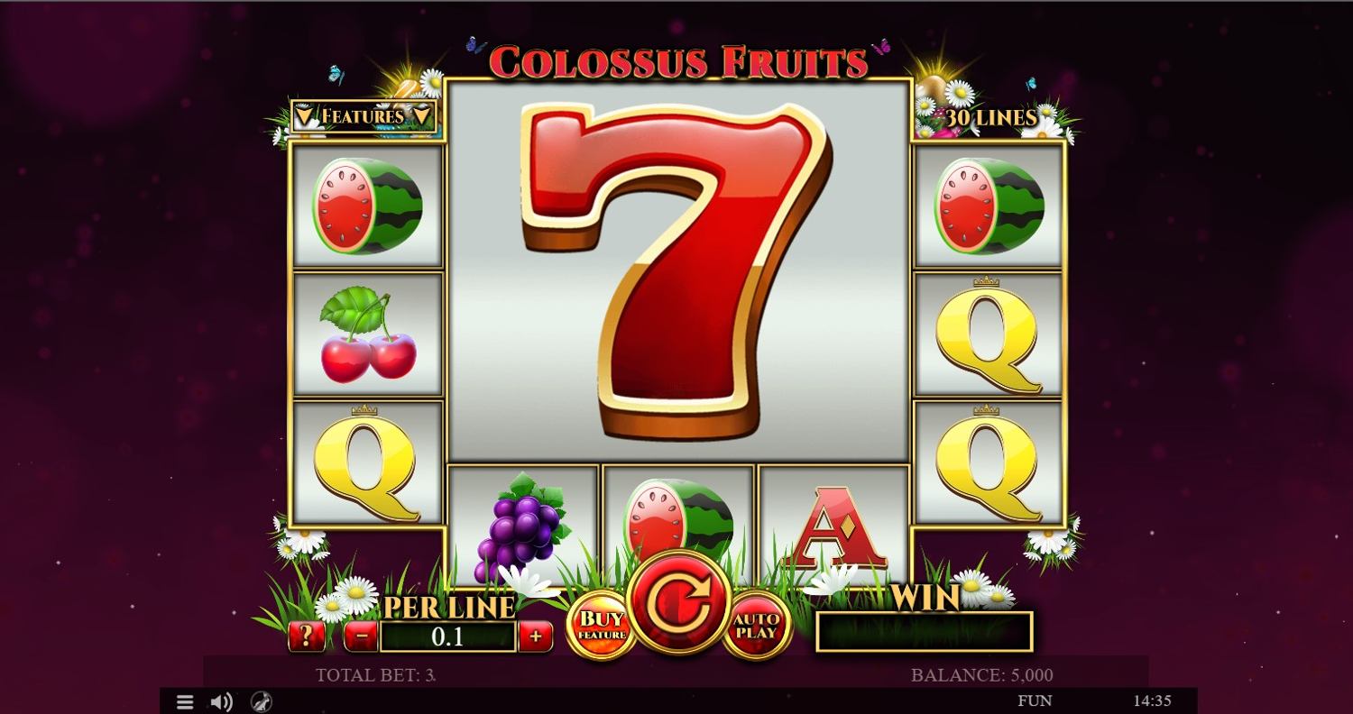 Colossus Fruits Easter Edition Gameplay Image
