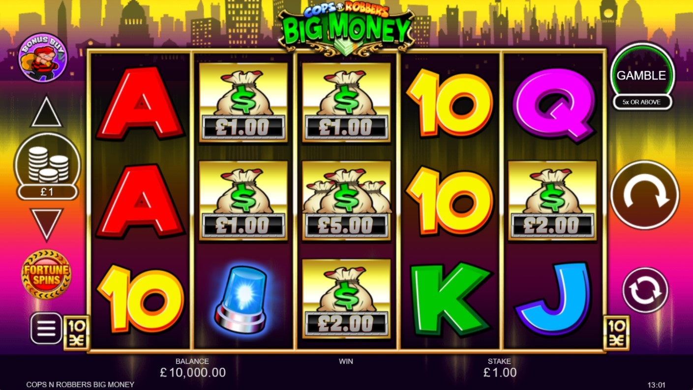Cops˜n’ Robbers: Big Money Gameplay Image