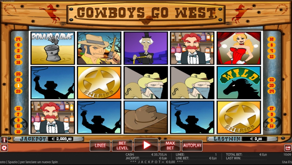 Cowboys Go West Gameplay Image