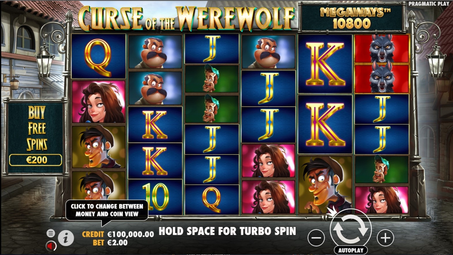 Curse of the Werewolf Megaways Gameplay Image