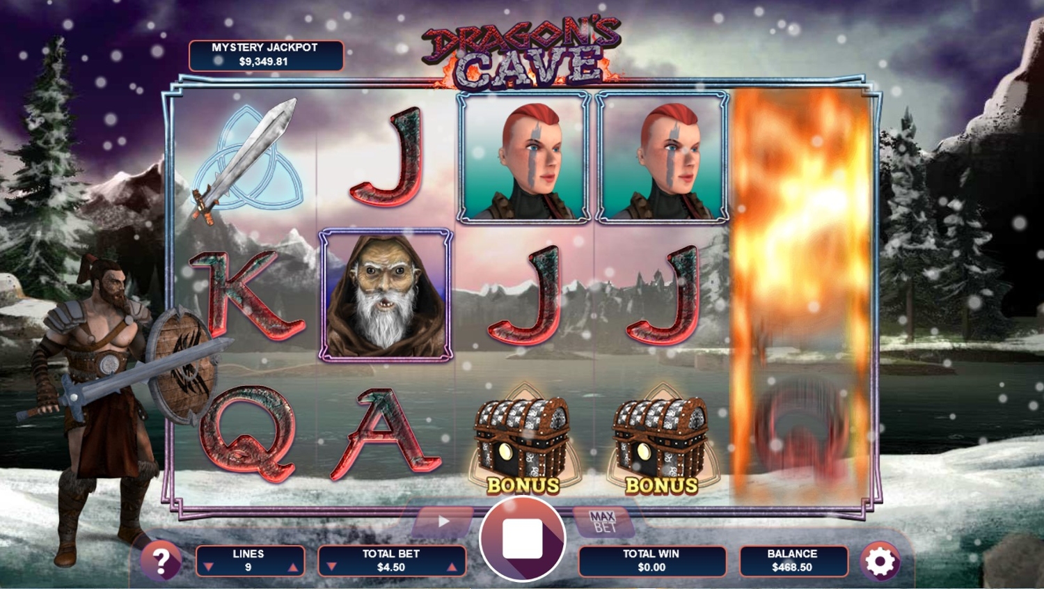 Dragon’s Cave Gameplay Image