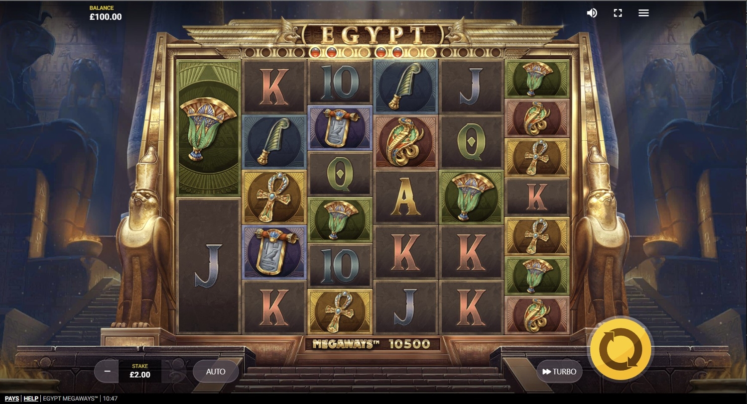 Egypt Megaways Gameplay Image