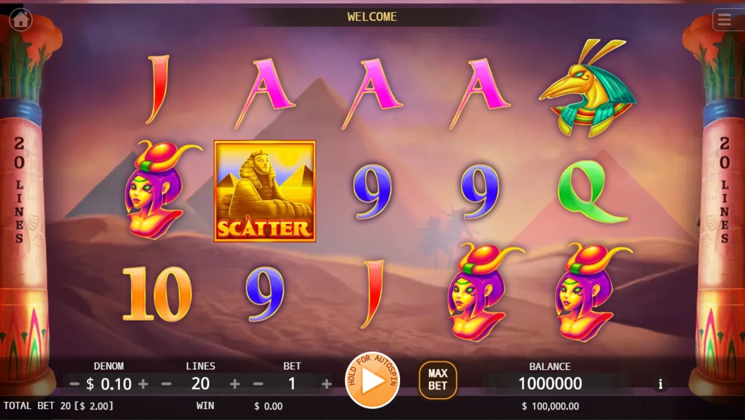 Egyptian Empress Gameplay Image