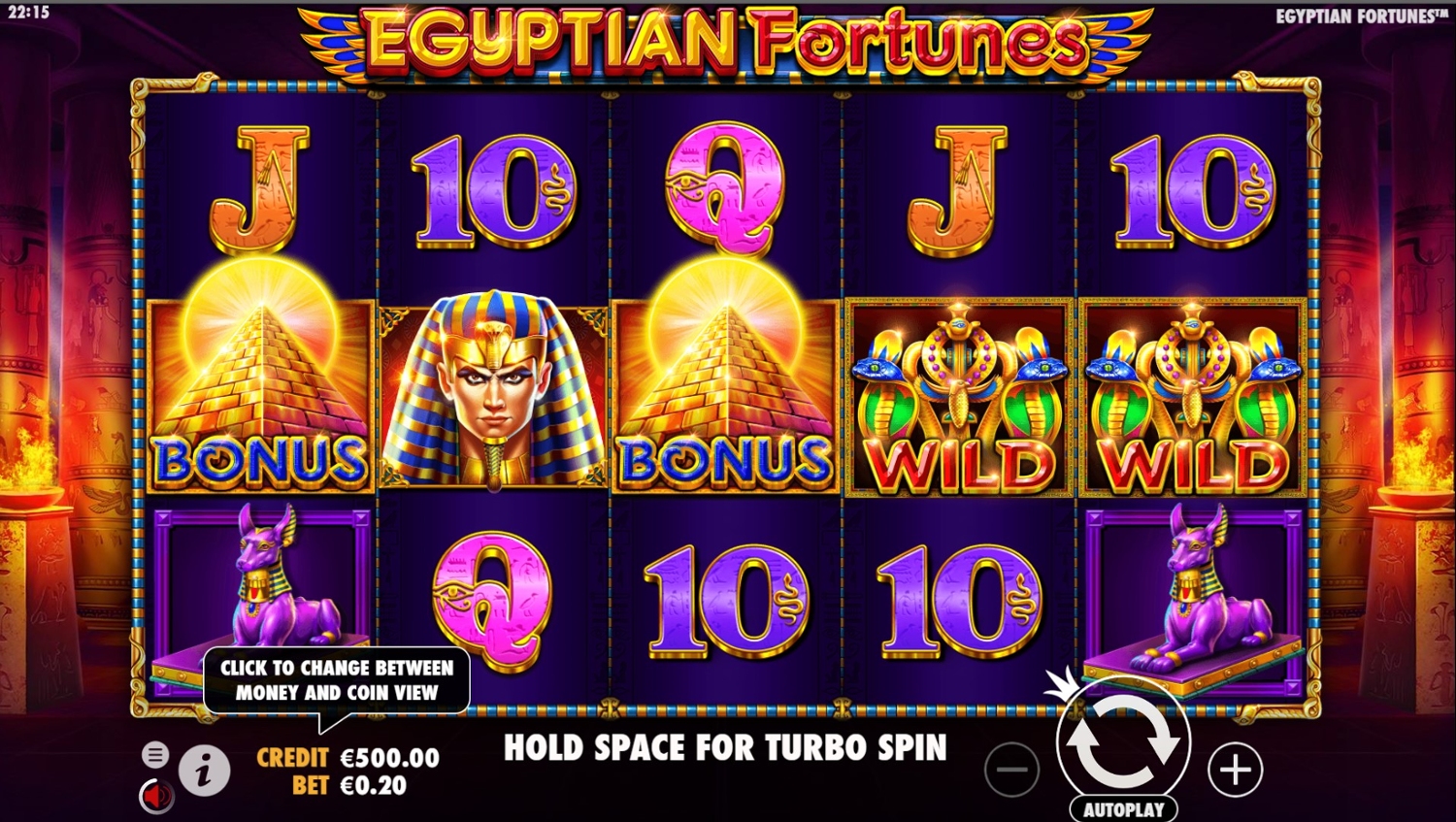 Egyptian Fortunes Gameplay Image