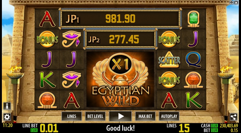 Egyptian Wild Gameplay Image