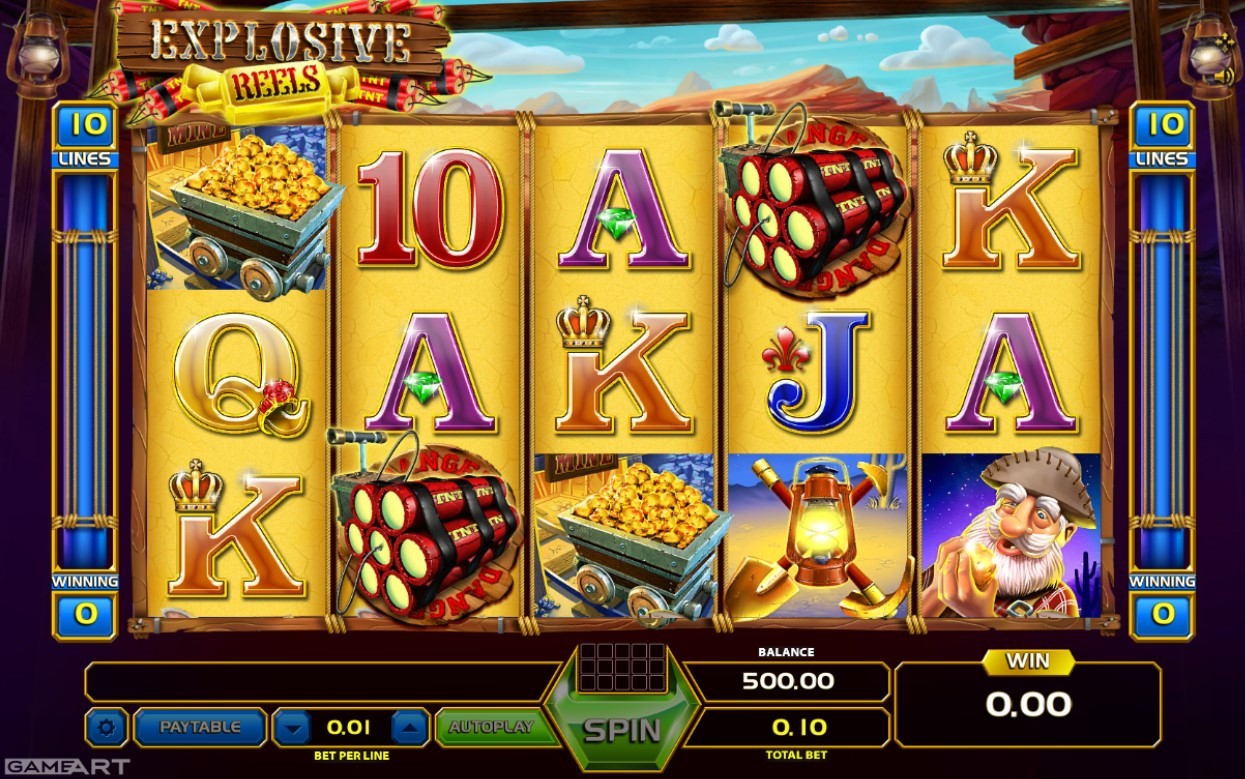 Explosive Reels Gameplay Image