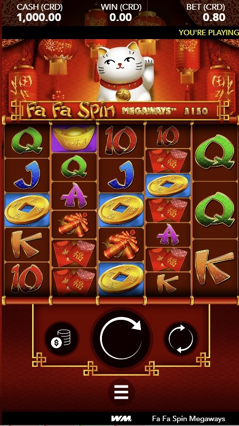 Fa Fa Spin Megaways Gameplay Image